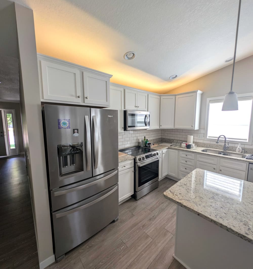 Gallery photos for Kitchen Cabinet Repaint in a Vaulted-Ceiling Kitchen in Red Wing MN: Image #1